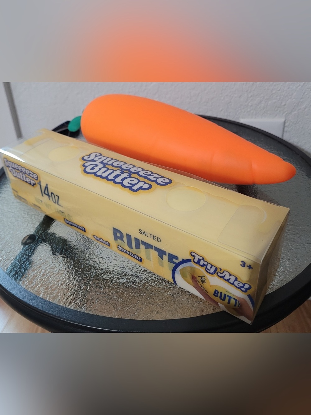 Squishy Squeeeeze Butter and squishy carrot
